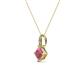 3 - Aurel Rhodolite Garnet and Diamond Pendant 