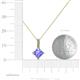 5 - Aurel Tanzanite and Diamond Pendant 
