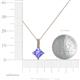 5 - Aurel Tanzanite and Diamond Pendant 
