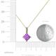 5 - Aurel Amethyst and Diamond Pendant 