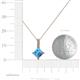 5 - Aurel Blue Topaz and Diamond Pendant 