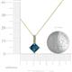 5 - Aurel Blue and White Diamond Pendant 