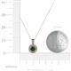 4 - Astera Diamond and Lab Created Alexandrite Circle Halo Pendant 