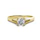 1 - Adira GIA Certified 6.50 mm Round Diamond Solitaire Engagement Ring 