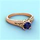 3 - Adira 6.00 mm Round Blue Sapphire Solitaire Engagement Ring 