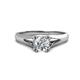 1 - Adira GIA Certified 6.50 mm Round Diamond Solitaire Engagement Ring 