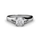 1 - Adira 6.00 mm Round White Sapphire Solitaire Engagement Ring 