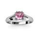 3 - Adira 6.50 mm Round Pink Tourmaline Solitaire Engagement Ring 
