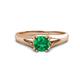1 - Adira 6.00 mm Round Emerald Solitaire Engagement Ring 