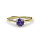 1 - Verena 6.50 mm Round Iolite Solitaire Engagement Ring 