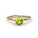 1 - Verena 6.50 mm Round Peridot Solitaire Engagement Ring 