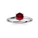 3 - Verena 6.00 mm Round Ruby Solitaire Engagement Ring 