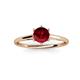 3 - Verena 6.00 mm Round Ruby Solitaire Engagement Ring 