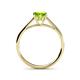 5 - Verena 6.50 mm Round Peridot Solitaire Engagement Ring 