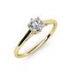 4 - Verena GIA Certified 6.50 mm Round Diamond Solitaire Engagement Ring 
