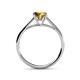5 - Verena 6.50 mm Round Citrine Solitaire Engagement Ring 