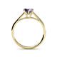 5 - Verena 6.50 mm Round Iolite Solitaire Engagement Ring 