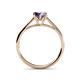 5 - Verena 6.50 mm Round Iolite Solitaire Engagement Ring 