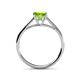 5 - Verena 6.50 mm Round Peridot Solitaire Engagement Ring 