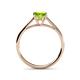 5 - Verena 6.50 mm Round Peridot Solitaire Engagement Ring 