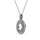 2 - Calice Semi Mount Double Halo Pendant 