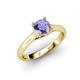 4 - Corona Tanzanite Solitaire Engagement Ring 
