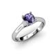 4 - Corona Iolite Solitaire Engagement Ring 