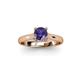 3 - Corona Iolite Solitaire Engagement Ring 