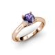4 - Corona Iolite Solitaire Engagement Ring 