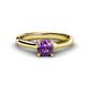 1 - Corona Amethyst Solitaire Engagement Ring 