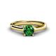 1 - Corona Emerald Solitaire Engagement Ring 