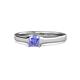 1 - Jemima Princess Cut Tanzanite Solitaire Engagement Ring 