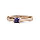 1 - Jemima Princess Cut Iolite Solitaire Engagement Ring 