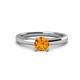 1 - Kyle 6.50 mm Round Citrine Solitaire Engagement Ring 