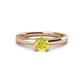 1 - Kyle 6.00 mm Round Yellow Diamond Solitaire Engagement Ring 