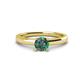 1 - Kyle 6.50 mm Round Lab Created Alexandrite Solitaire Engagement Ring 