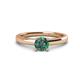1 - Kyle 6.50 mm Round Lab Created Alexandrite Solitaire Engagement Ring 