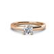 1 - Kyle GIA Certified 6.50 mm Round Diamond Solitaire Engagement Ring 