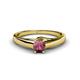 1 - Nixie 0.50 ct Rhodolite Garnet Round (5.00 mm) Solitaire Engagement Ring  