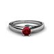 1 - Nixie 0.55 ct Ruby Round (5.00 mm) Solitaire Engagement Ring  