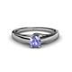1 - Nixie 0.47 ct Tanzanite Round (5.00 mm) Solitaire Engagement Ring  