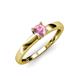 4 - Ilone Pink Tourmaline Solitaire Engagement Ring 