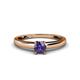 1 - Ilone Iolite Solitaire Engagement Ring 