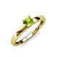 4 - Ilone Peridot Solitaire Engagement Ring 