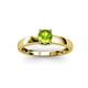 3 - Ilone Peridot Solitaire Engagement Ring 