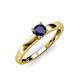 4 - Ilone Blue Sapphire Solitaire Engagement Ring 