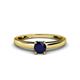 1 - Ilone Blue Sapphire Solitaire Engagement Ring 