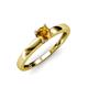 4 - Ilone Citrine Solitaire Engagement Ring 