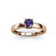 3 - Ilone Iolite Solitaire Engagement Ring 