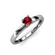 4 - Ilone Ruby Solitaire Engagement Ring 